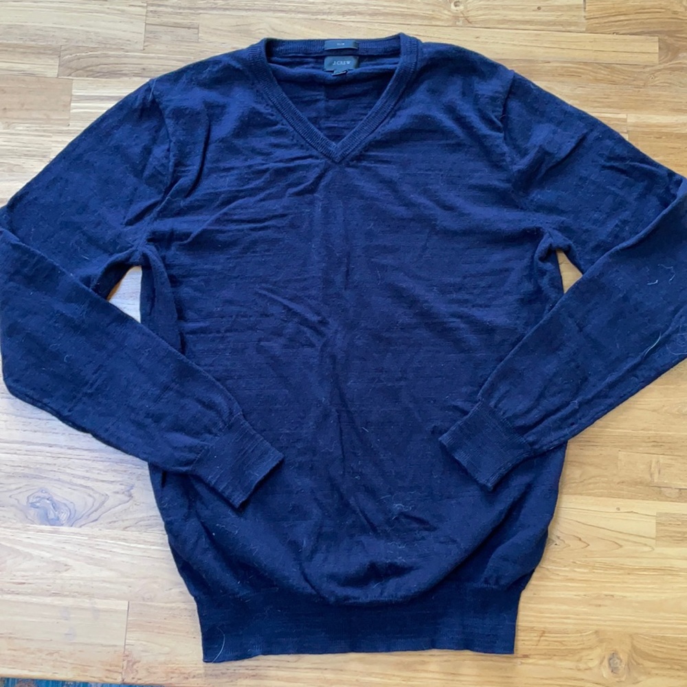 JCrew Dark Navy Cotton Pullover